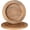 Tan Brown, variant on 13" Wooden Charger Plates - Set of 2, Handcrafted Round Rustic Dinnerware for Table Decor, Weddings, Thanksgiving, Parties, and Everyday Dining ()