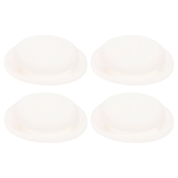 Pretyzoom 4pcs Dog Tag Holder Silicone Tag Protector White Shockproof Protection for Item Tracker