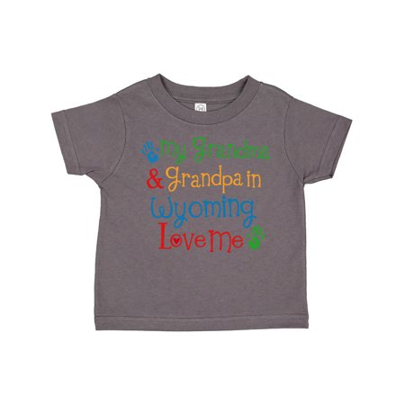 

Inktastic Wyoming Grandma Loves Me Gift Toddler Boy or Toddler Girl T-Shirt