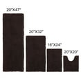 thumbnail image 7 of AOACreations Bathroom Rugs Luxury Ultra Soft Chenille Bath Mat 3 Piece Set, Dark Brown, 7 of 7