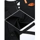 thumbnail image 5 of Delantal con peto con bolsillos para mujer - Batas de lona con cuello ajustable para camarera Restaurante Servidores Chefs Negro BANYUO  Electrónica, 5 of 6