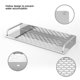 thumbnail image 2 of Estante Flotante Organizador de Acero Inoxidable, Soporte Almacenamiento de Pared para Baño, 2 of 7