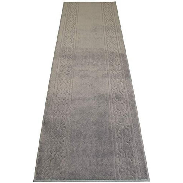 Custom Size Rug Runner Moroccan Trellis Border Anti Bacterial Slip