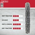 thumbnail image 3 of Kenda Big Block 110/80B19 K784 Tubeless (TL) Front Tire for Motorcycles; Dirt Bikes; City Bikes with Keychain, 3 of 9