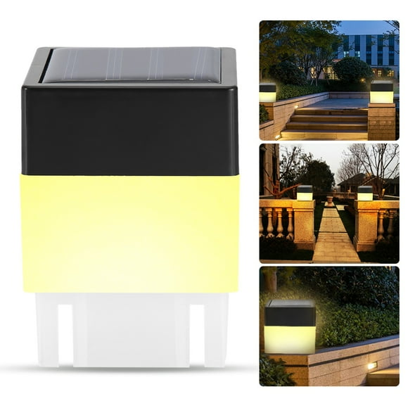 Lámpara de camino LED solar Jadeshay cuadrada Acabado de lujo