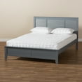 thumbnail image 6 of Baxton Studio Adela Modern and Contemporary Gray Finished Wood Queen Size Platform Bed, 6 of 8