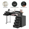 thumbnail image 5 of TABU 53'' Manicure Table,Nail Table for Nail Tech with Storage,Dust Collector,Wrist Pad,Black, 5 of 8