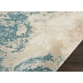 thumbnail image 6 of Nourison Maxell Abstract Ivory/Teal 2'2" x 7'6" Area Rug, (2x8), 6 of 6