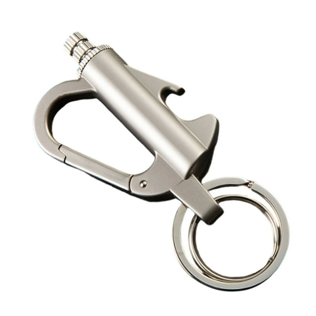Bfogop Permanent Match Infinity Lighter with Multitool Keychain Bottle Opener, Reusable Waterproof Match Strike Anywhere, Forever Flint Fire Starter for Outdoor Survival