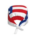 thumbnail image 2 of Cauagu America Flags3 Pattern 1 Pcs Working Caps,Adjustable Working Hats Elastic Scrub Hats Nurse Scrub Cap Nurse Hats Elastic Tie Back Hats Unisex,One Size, 2 of 7
