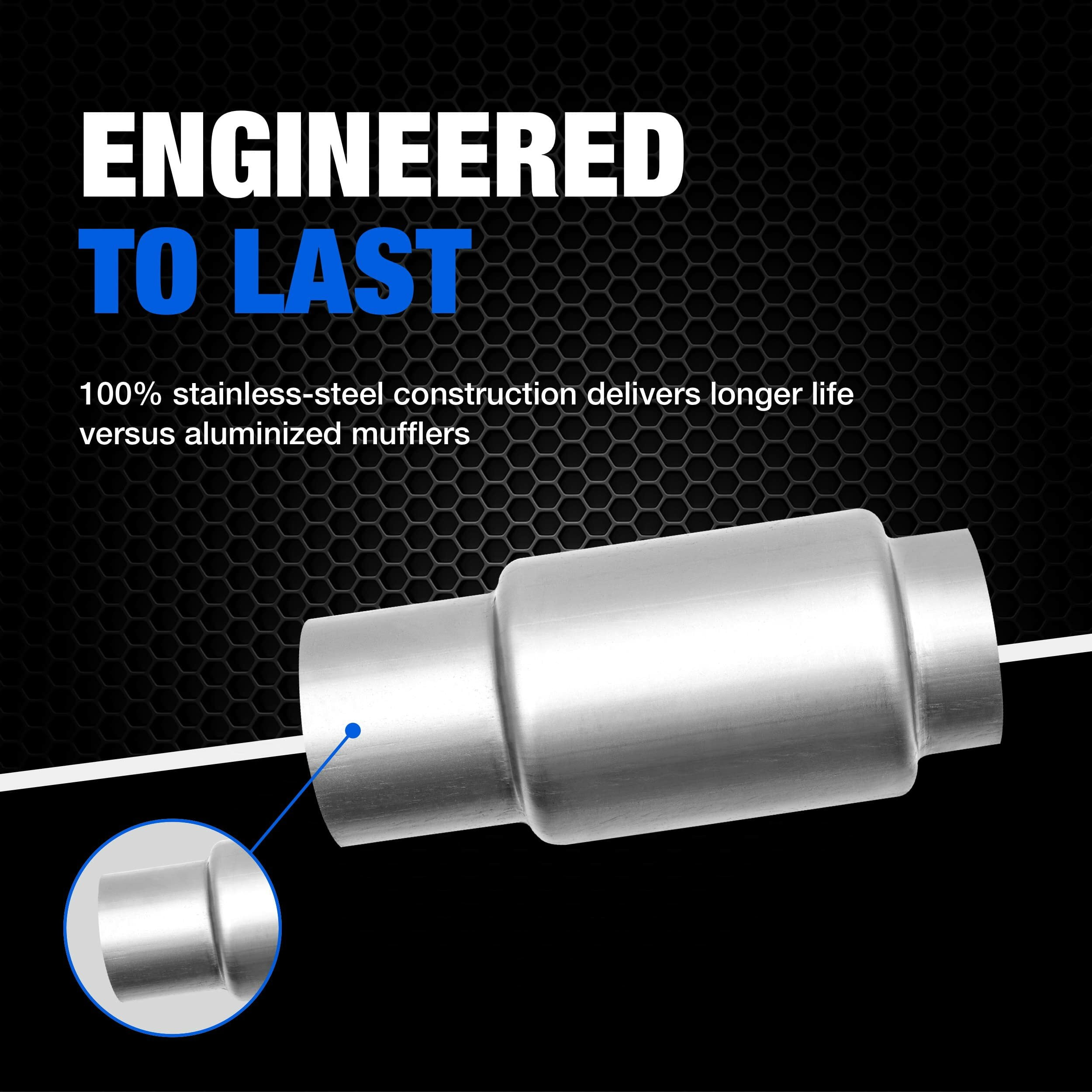 Dynomax Performance 24250 Dynomax Mini Race Bullet Mufflers, 50 OFF