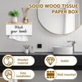 thumbnail image 2 of Solid Wood Paper Towel Dispenser Wall Mount, Commercial Paper Towel Holder with Lid Countertop, C-Fold, Z-Fold, Trifold Paper Towel Dispenser Hand Towel Holder for Bathroom and Kitchen, 2 of 11