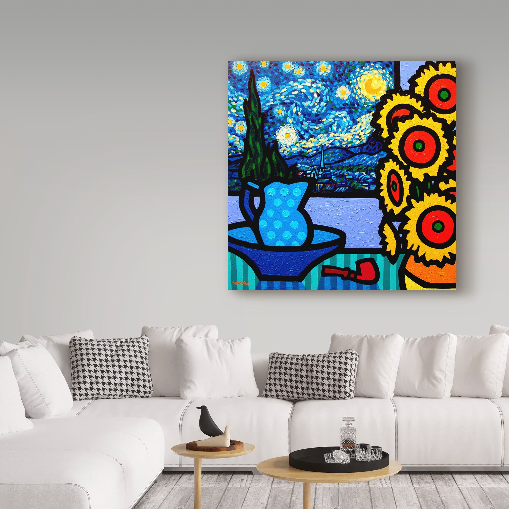 Trademark Fine Art 'Still Life with Starry Night' Canvas Art by John Nolan