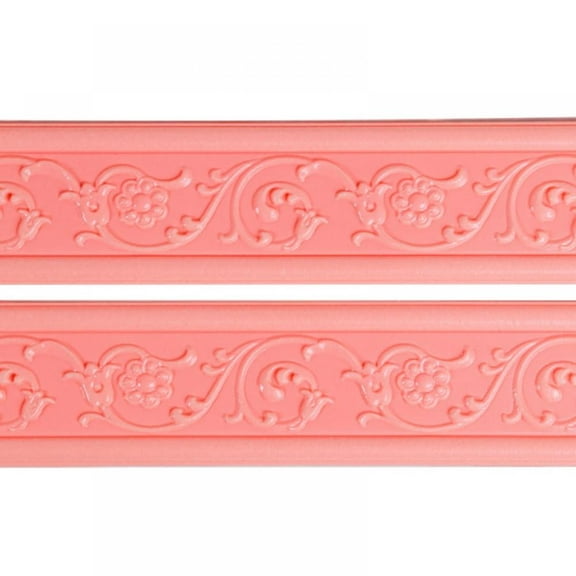 Truelife 3D Wall Borders line Sticker Peel and Stick Wall Edges Sticker 2 Roll Flexible Foam Molding Trim Self Adhesive Trim Strips Edges Wall Paper for Living Room Corners Kitchen Window