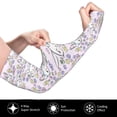 thumbnail image 3 of Uemuo Purple Rabbit Printed Arm Sleeves, Cooling UV Sun Protection Sports Compression for Men/Women, 3 of 8