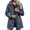 T-Gray-women top, variant on Hfnxid Women's Waterproof Rain Jacket Loose Fit Hooded Windbreaker Long Warm Softshell Coat Fall Casual Active Outdoor Jacket Purple S