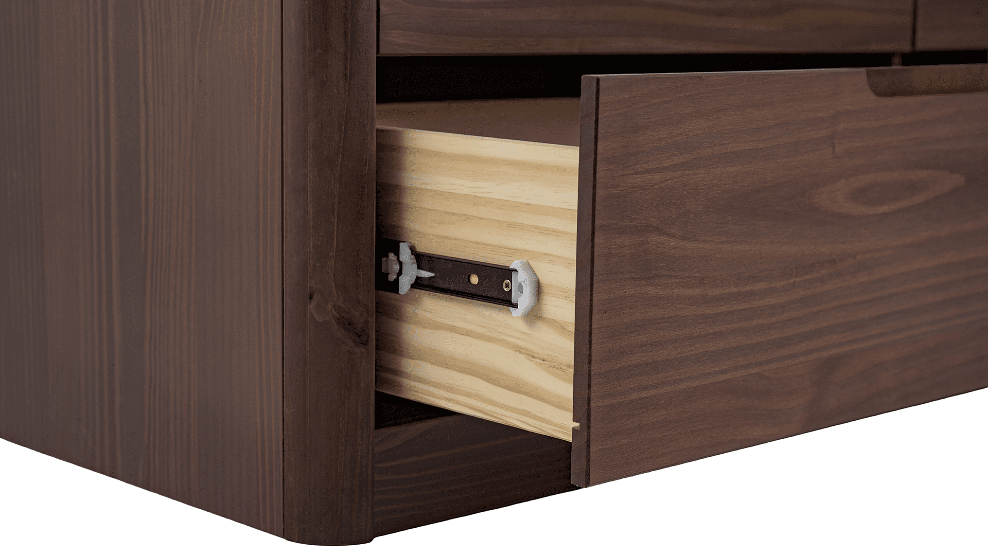 Kirsty Solid Wood 6 Drawers Dresser Brown - for Adults and Teens