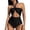 D121/Black, variant on Afdoent Bikini Sets For Women Swimsuit For Women High Waisted Bathing Suit Thong Monokini Swimsuits Swimwear