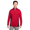 thumbnail image 1 of Harriton M786 Protection Flash pour Hommes Plus IL Colorblock Quarter-Zip - Rouge/ Noir - 4XL, 1 of 2