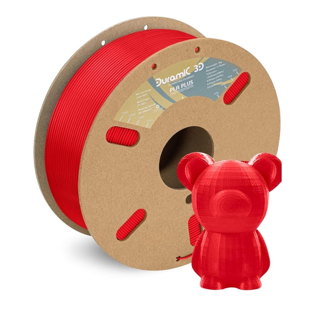 Filamento DURAMIC 3D PLA+ 1,75 mm 1 kg rojo