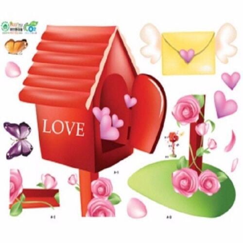 Wall Deco Sticker LOVE LETTER BOX 164-EC024 - S
