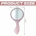 thumbnail image 3 of RAGUPEL Hand Mirrors with Handle,Circle Shaped Mirror 4.7"*2.5"*0.2" Handheld Mirror,Mirror with Flat View Hand Held Mirrors with Handle,Style2, 3 of 7