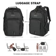 thumbnail image 4 of Smicure Travel carry on Backpack Laptop Business 18 Inch Business Anti Theft Slim Sturdy College School Computer Bag.Black, 4 of 8