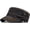 Black, variant on Men Classic Denim Baseball Flat Cap Adjustable Trucker Newsboy Cabbie Hat