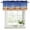MediumBlue, variant on Blue Beige Ombre Curtain Valances for Windows, Kitchen Valance Window Treatments Panel 2 Pack, Moire Modern Geometric Aesthetics Rod Pocket Short Curtains for Bathroom Bedroom 60 x 18 Inch