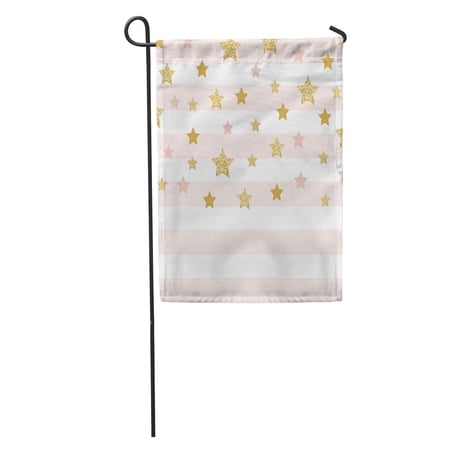 SIDONKU Abstract Modern Chic Gold Star Shape Branding Celebration Clip Clipart Garden Flag Decorative Flag House Banner 28x40 inch
