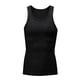 thumbnail image 3 of Blusa deportiva de poliéster de manga corta con cuello redondo, ajustada y resistente, de color liso para hombre, 3 of 4