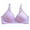 Light Purple, variant on Gyexs Women's Fashion Gathering Bra Comfortable Underwear Adjustable Large Size Support Without Steel Rings, Beige, Size 40