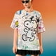 thumbnail image 4 of 2024 Camiseta de Snoopy para madre e hija, diseño de cuello redondo para mujer y niña, camiseta de verano de manga corta con escote sexy y estampado de dibujos animados, 4 of 5