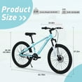 thumbnail image 6 of 24in Mountain Bike for Kids 9-12, SHINPT Students Bicycle with Adjustable Saddle and Handlebar, 24" Balance Bike with Multiple Colors for Best Gift, Suspension Mountain Bike for All Terrain, 6 of 6