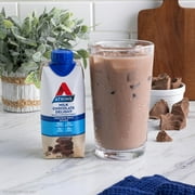 Atkins Chocolate Flavored High Protein Shake, Low Sugar and Low Carb, Keto-Friendly Protein Shake, 4 Ct