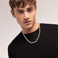 thumbnail image 4 of ChainsHouse 14K Gold Plated Thorns Chains Necklace for Women Men Choker Trendy Jewelry Birthday Christmas Father's Day Gift, 18inch, 4 of 8
