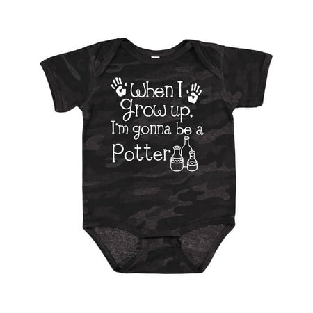 

Inktastic Future Potter Sculptor Pottery Gift Baby Boy or Baby Girl Bodysuit