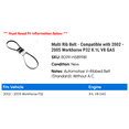 thumbnail image 2 of Multi Rib Belt - Compatible with 2002 - 2005 Workhorse P32 8.1L V8 GAS 2003 2004, 2 of 2