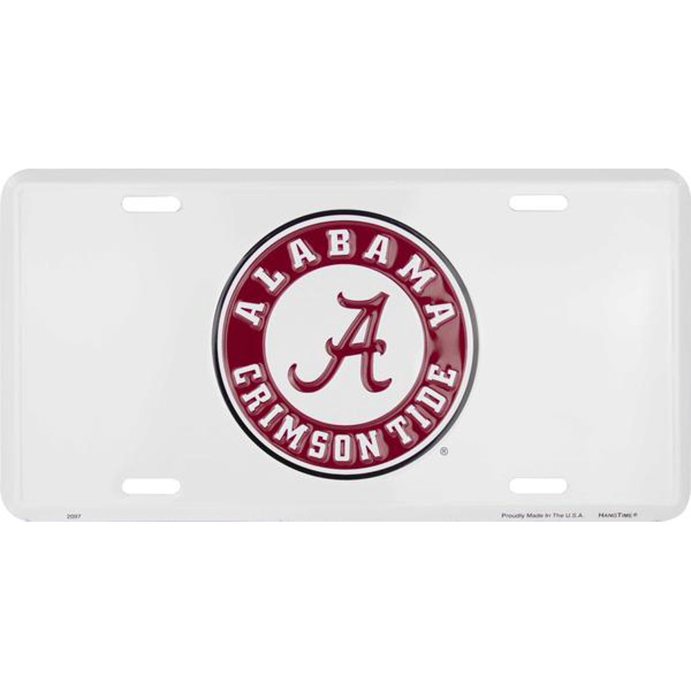 Alabama (Univ. Of Alabama) embossed metal auto tag - Walmart.com