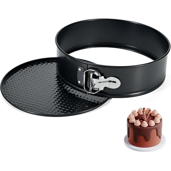 czcpp-9" Non-Stick Cheesecake Pan Springform Cake Pan, Leakproof Moule a Gateau Round Cake Pan, Removable Bottom Quick Release Latch Moulds Baking pan for Birthday Cake