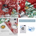 thumbnail image 2 of Fsddascl Red Snowman Christmas Blackout Curtains for Bedroom/Living Room, Thermal Insulated Kitchen Curtains, Xmas Balls Snowflake Pine Needle Grommet Darkening Window Treatment Drapes 52"x72"x2, 2 of 6