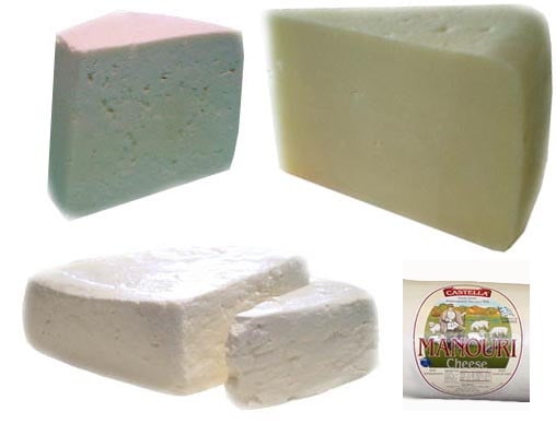 Greek Cheeses 4pc 2lb(Kefalotiri, Kasseri, Manouri, Feta) 0.5lb each by