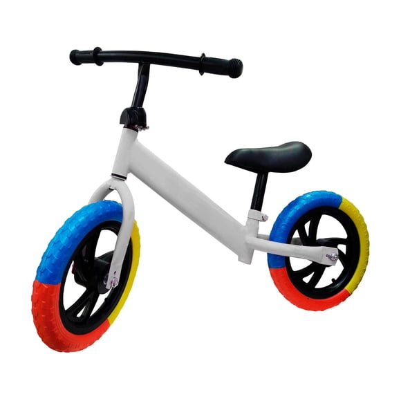 Bicicleta de Balance AEIOU  Llanta de Goma Blanco/Colores