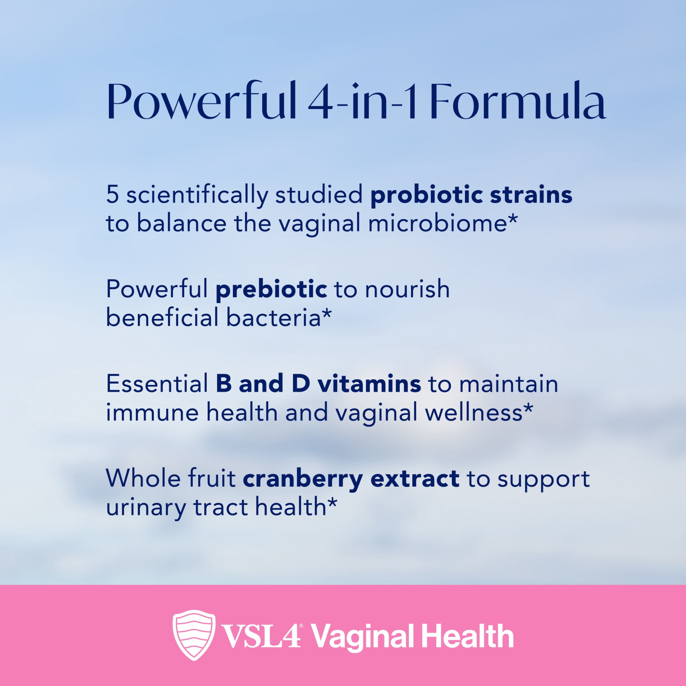 VSL4® Vaginal Health Daily Probiotic Supplement for Adults, 30 Count