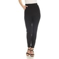 thumbnail image 1 of White Mark Women's Stretchy High Waist Pants, 1 of 5