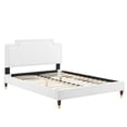 thumbnail image 2 of Modway Liva Performance Velvet Queen Bed in White, 2 of 9