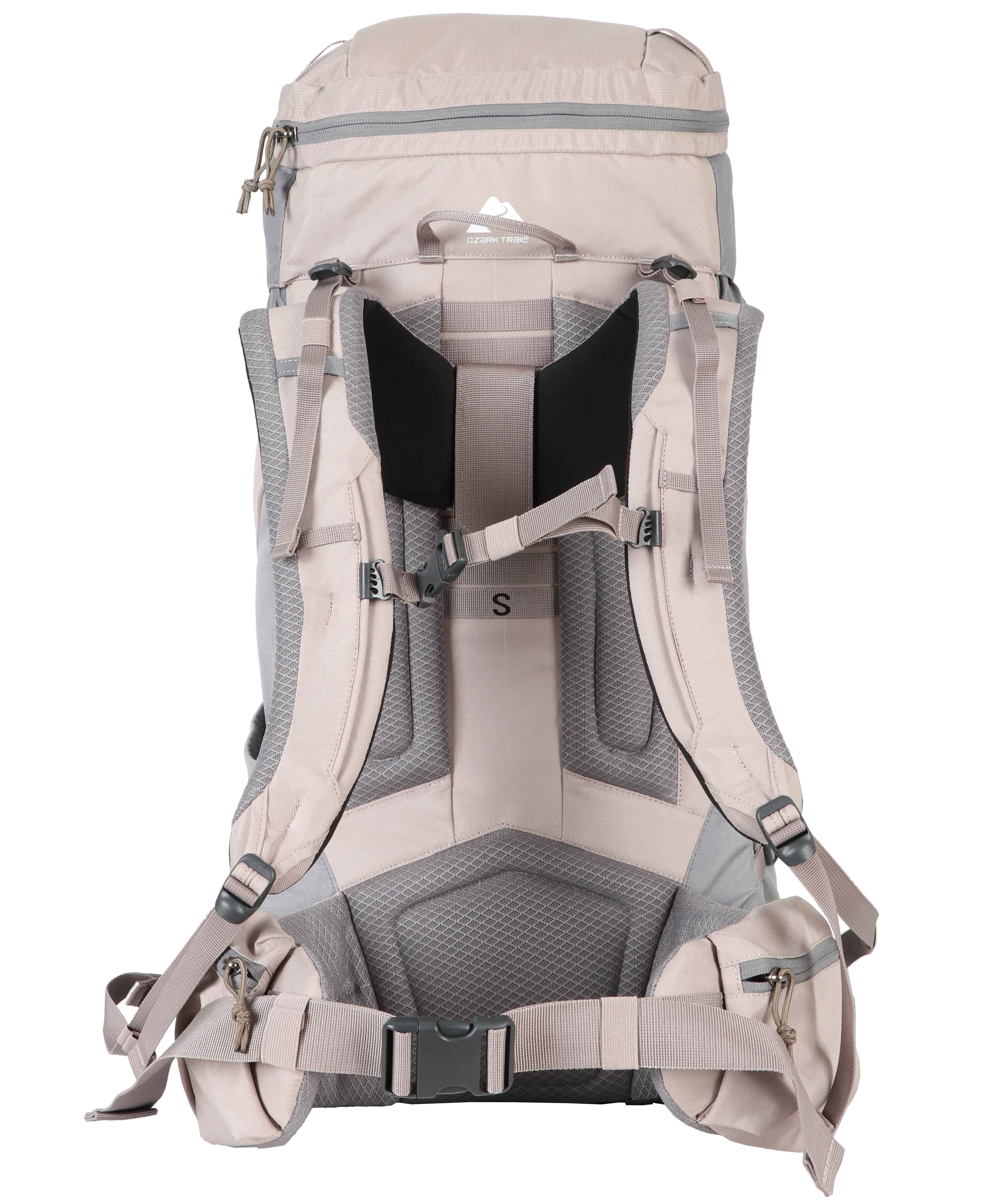 Ozark Trail 50 Liter Backpack, with Adjustable Compression Straps, Tan
