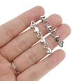 thumbnail image 3 of Unique Bargains 1 Pair Shoelace Charms Hollowout Hearts Fashion Shoe Accessories Silver Tone, 3 of 5