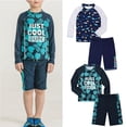 thumbnail image 1 of GYRATEDREAM Toddler Little Big Child Boys Rashguard Trunks Swimsuit Swimwear UPF 50+, 1 of 7
