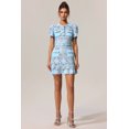 thumbnail image 3 of Vestido Bellabarnetten Mauris con botones de diamante de manga corta, 3 of 7
